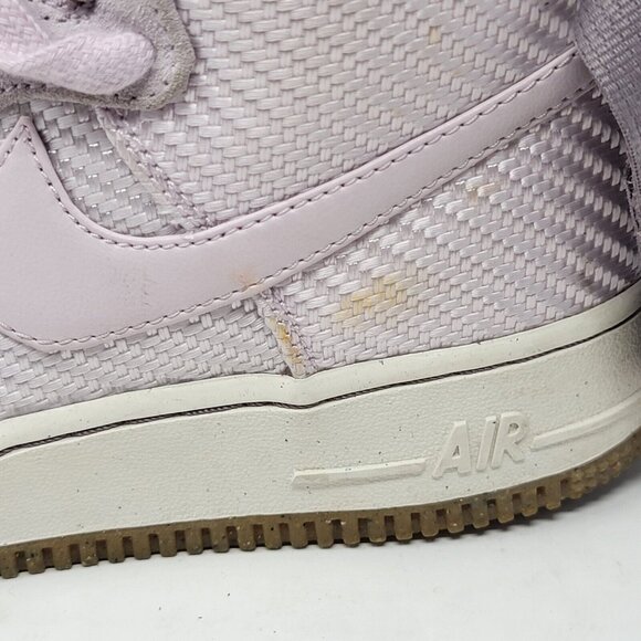 Nike Air‎ Force 1 High Premium Bleached Lilac Suede Women's Size 8 - Picture 5 of 9